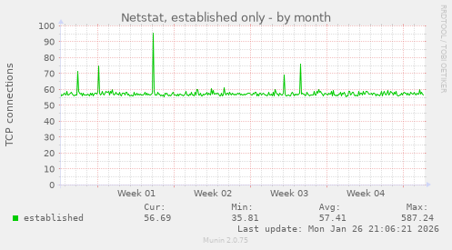 Netstat, established only